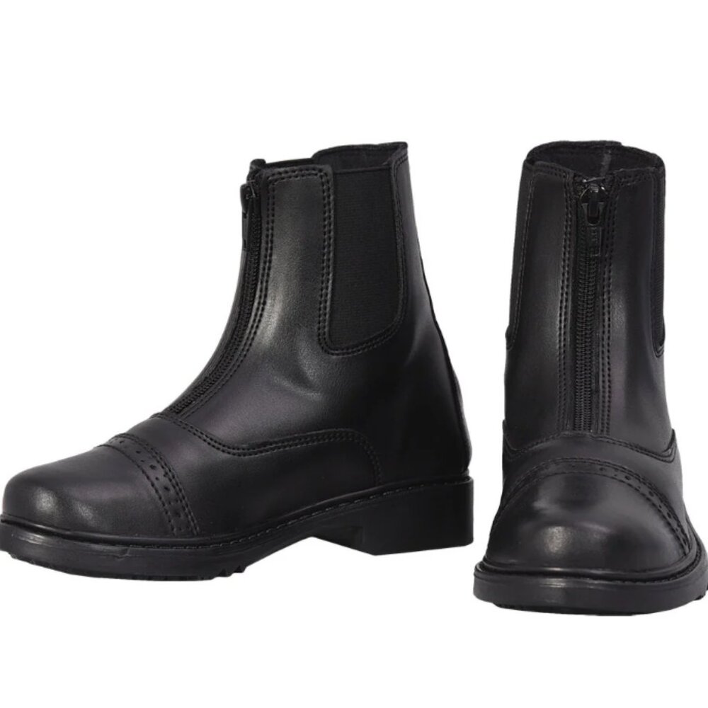 TuffRider Children's Size 5 Starter Front Zip Paddock Boots, Open to offers!
